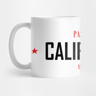 PASADENA REPUBLIC RED ON BLACK by Mistah Wilson Mug